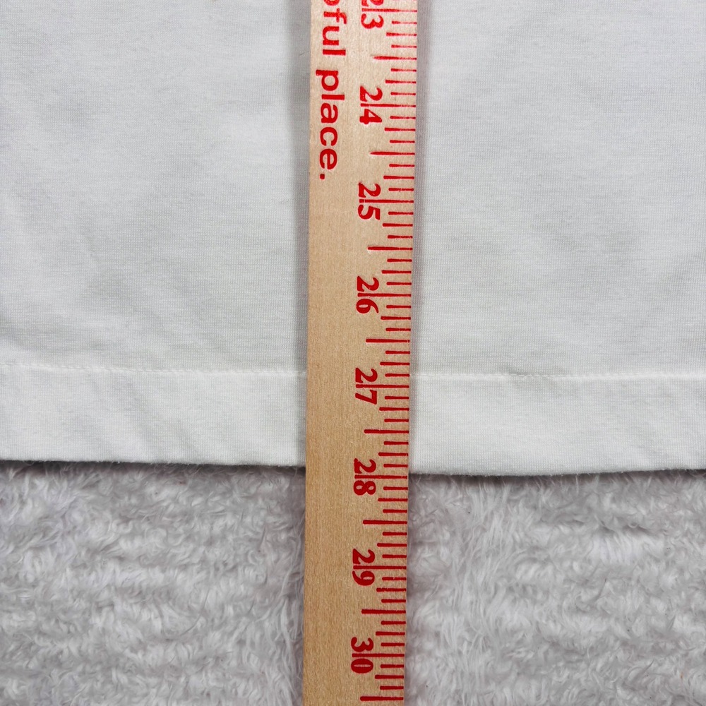 VTG 90s Spalding Polo Shirt Men M White Red Blue Geometric Colorblock Logo RARE - Picture 10 of 14